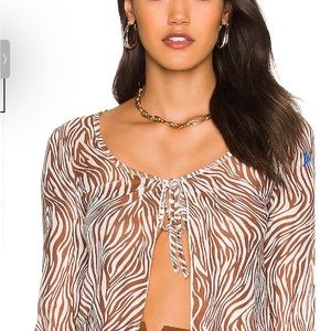 Superdown Tamara Tie Top Size: S